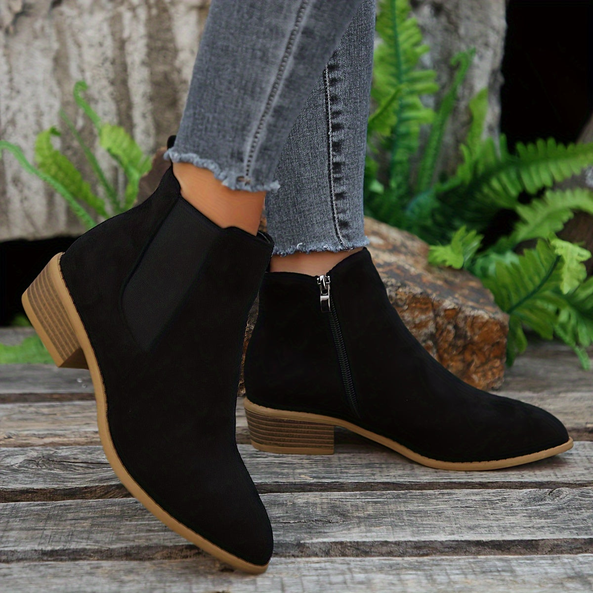 Stylish Women's Suede Ankle Boots