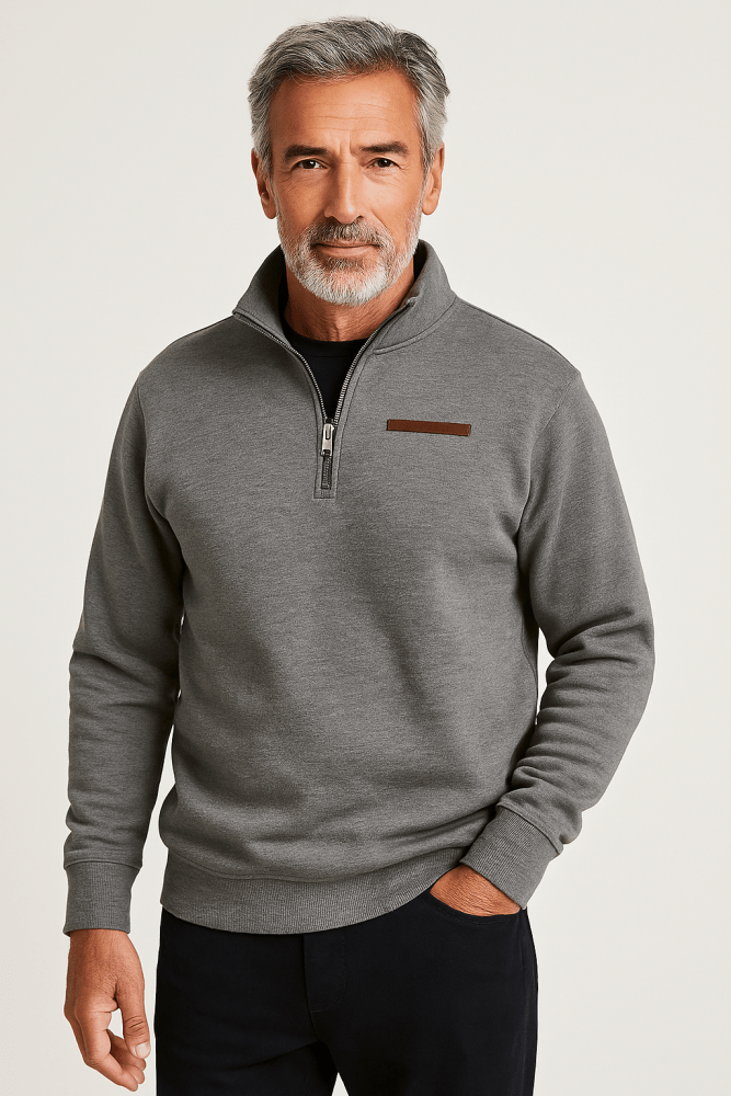 Men's Casual Fleece Pullover Sweatshirt