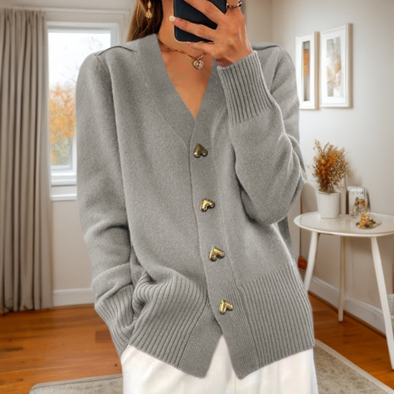 Stylish Knitted Cardigan - Comfortable and Warm