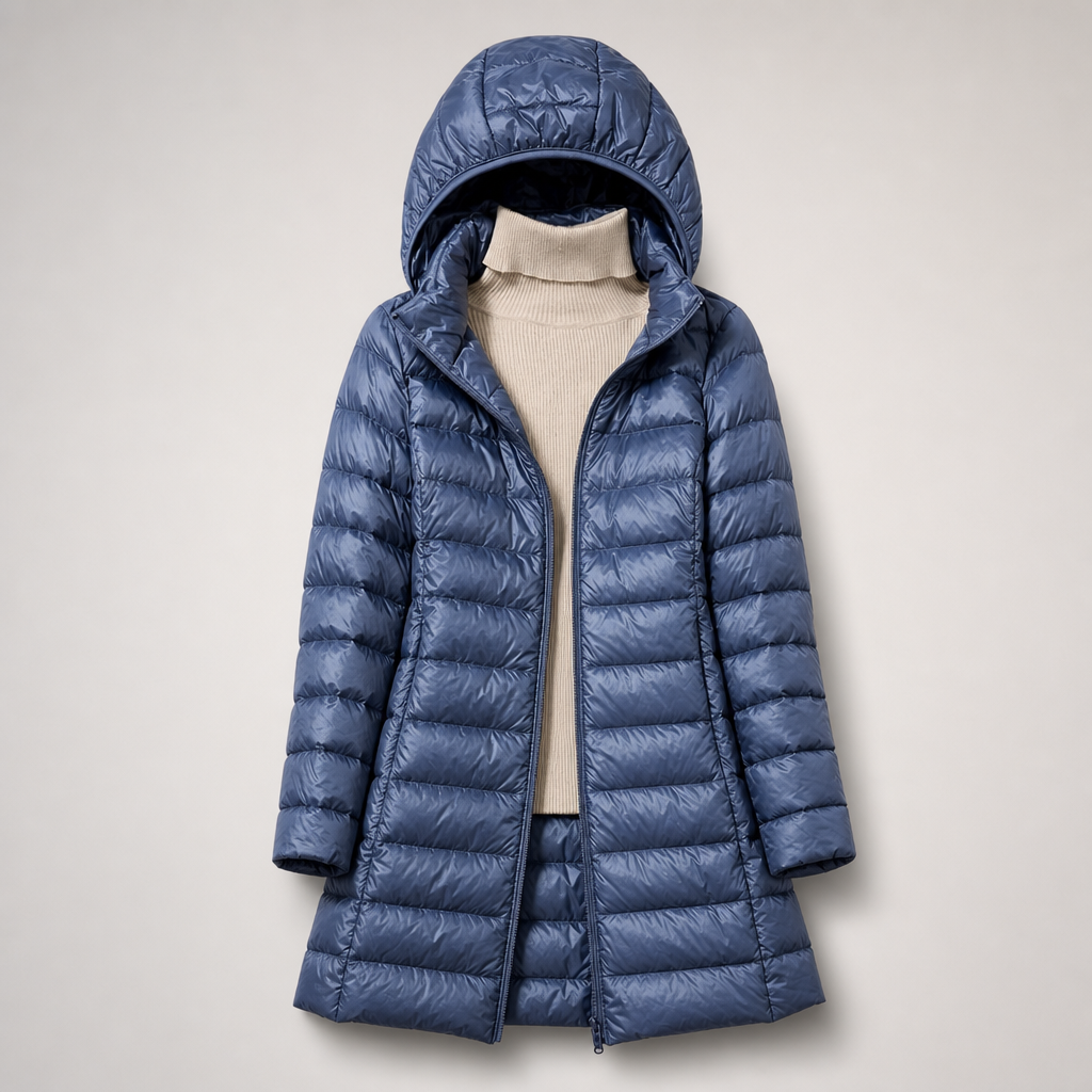 Women's Hooded Puffer Warm Quilted Jacket