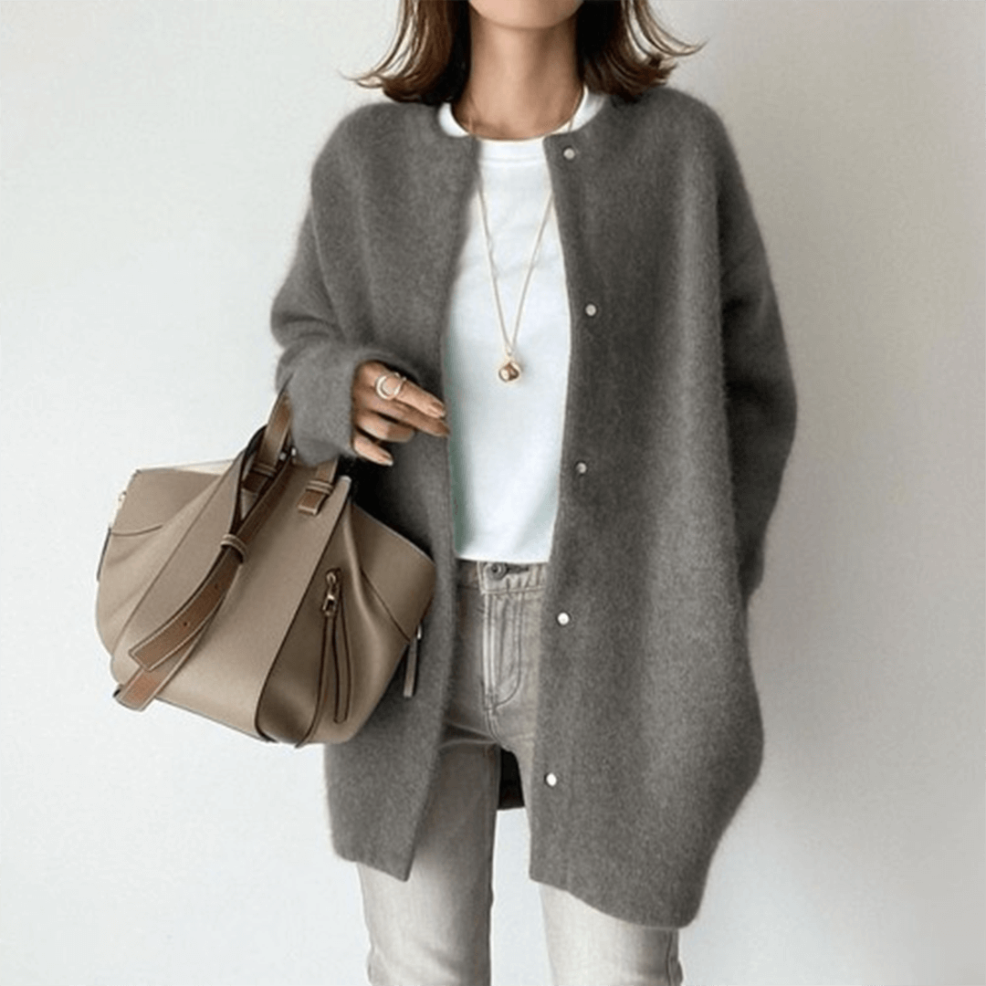 Women’s Longline Soft Open-Style Knit Cardigan
