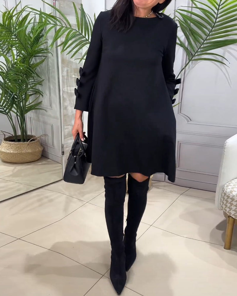 Stylish Long Sleeve Casual Dress For Women