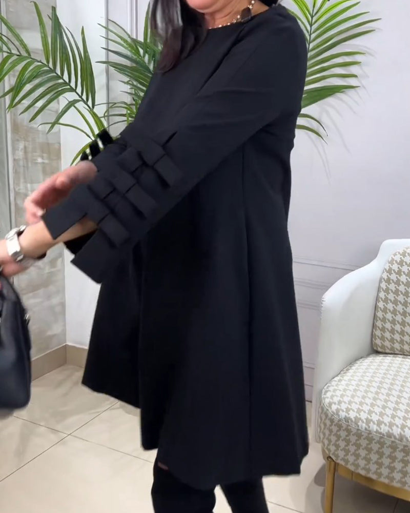 Stylish Long Sleeve Casual Dress For Women