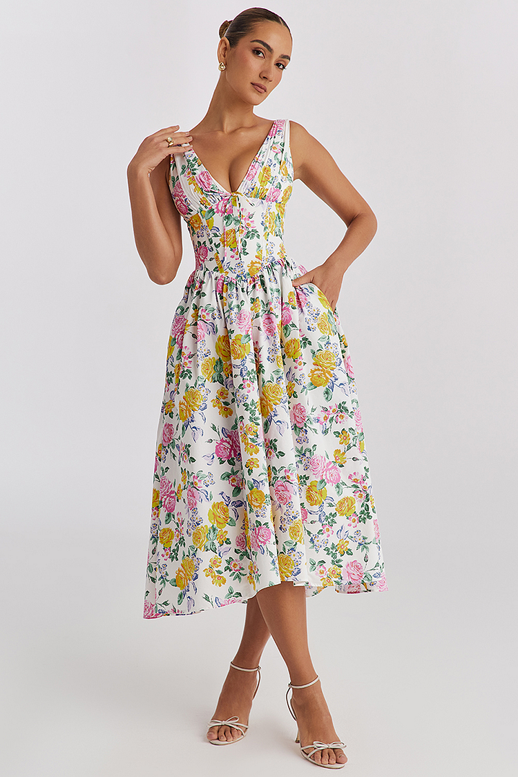 Women’s Classic Floral Midi Sundress