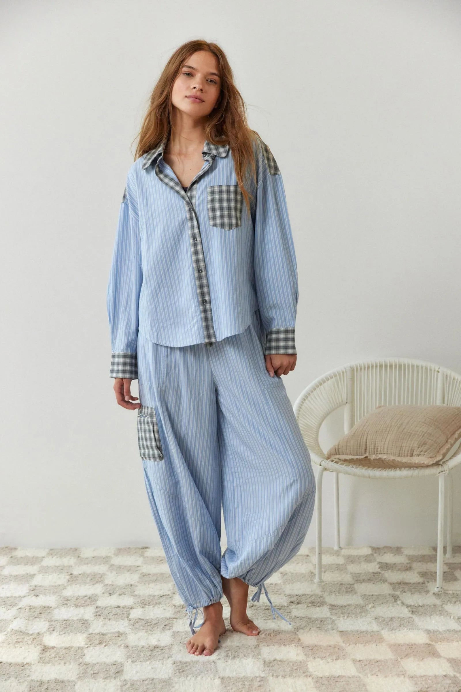 Soft Stretchy Women's Pajama Set Two-Piece