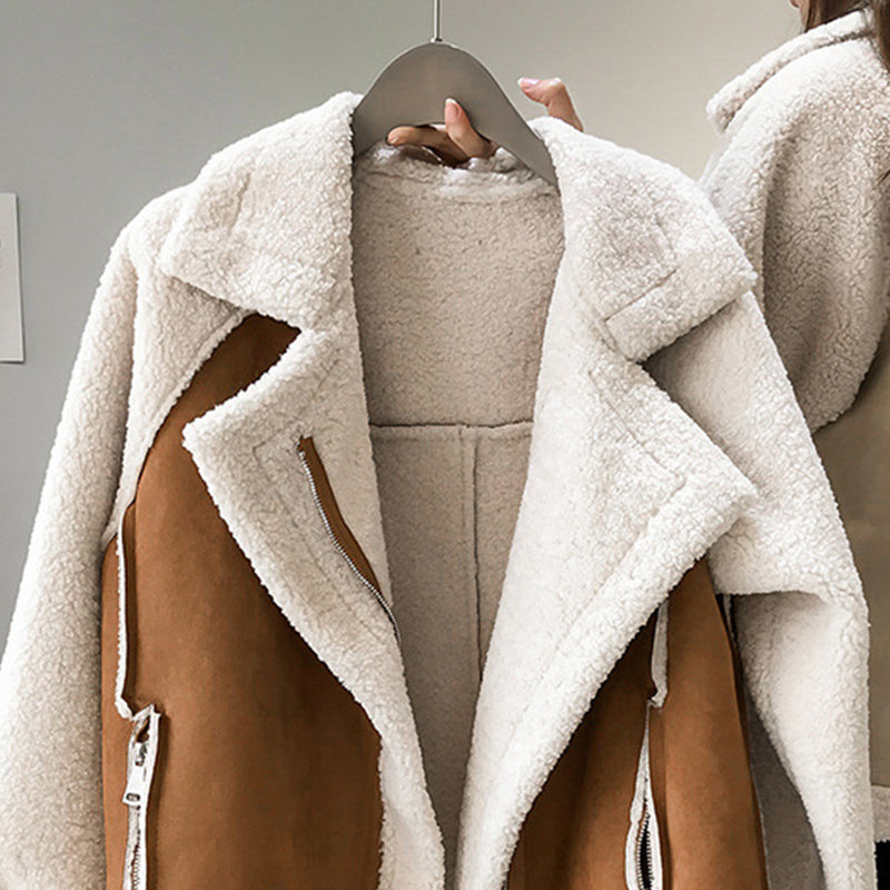 Women's Sherpa Aviator Oversized Jacket