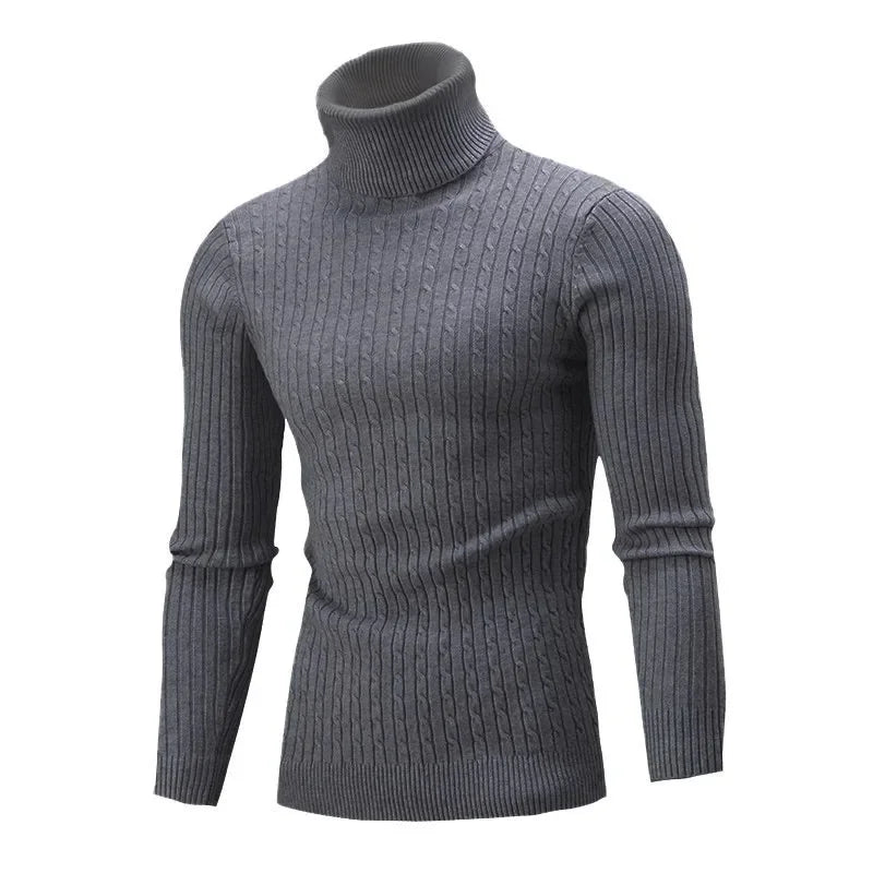 Elegant Men's Rollneck Sweater with Comfortable Fit