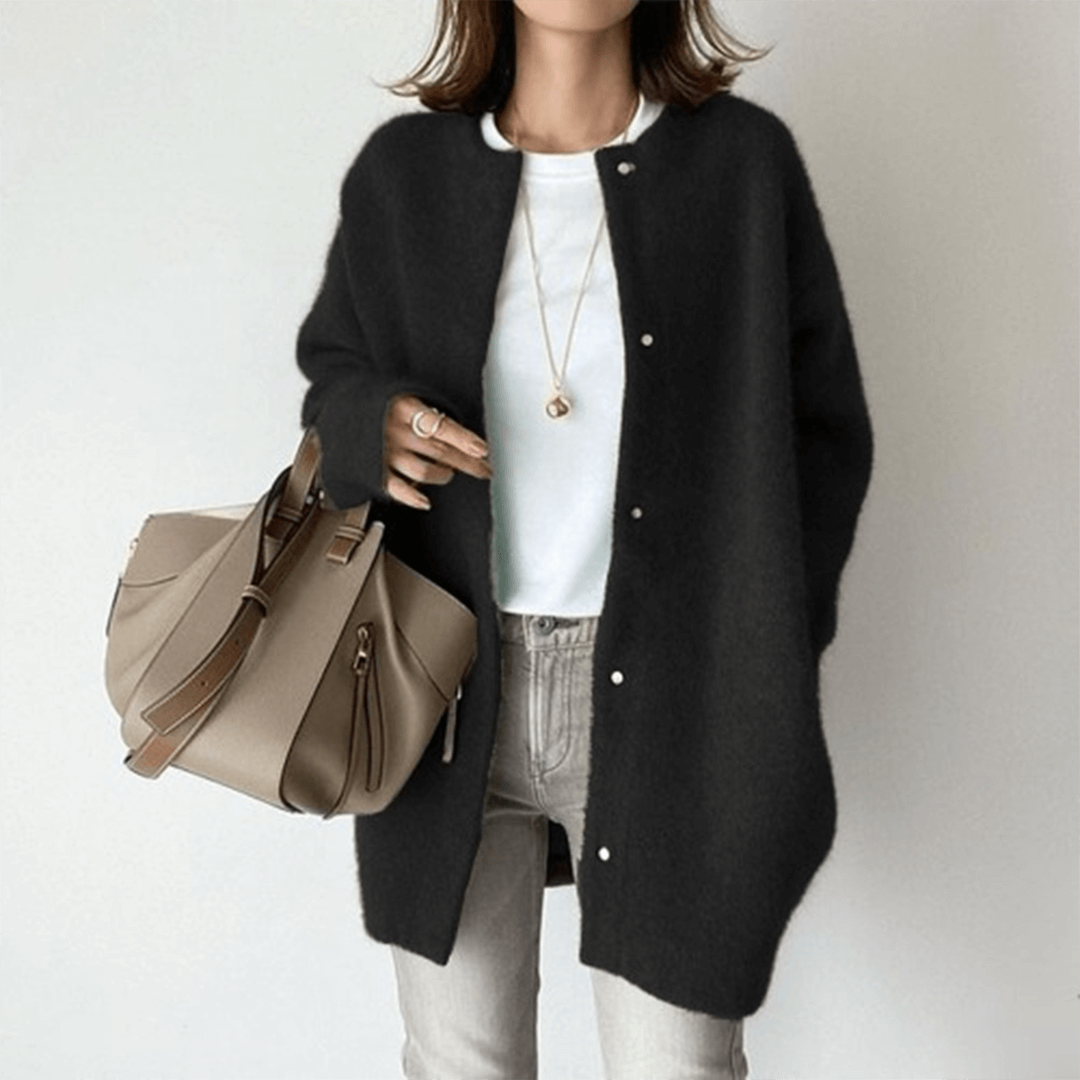 Women’s Longline Soft Open-Style Knit Cardigan