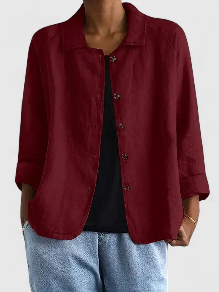Women's Classic Lightweight Button-Down Top