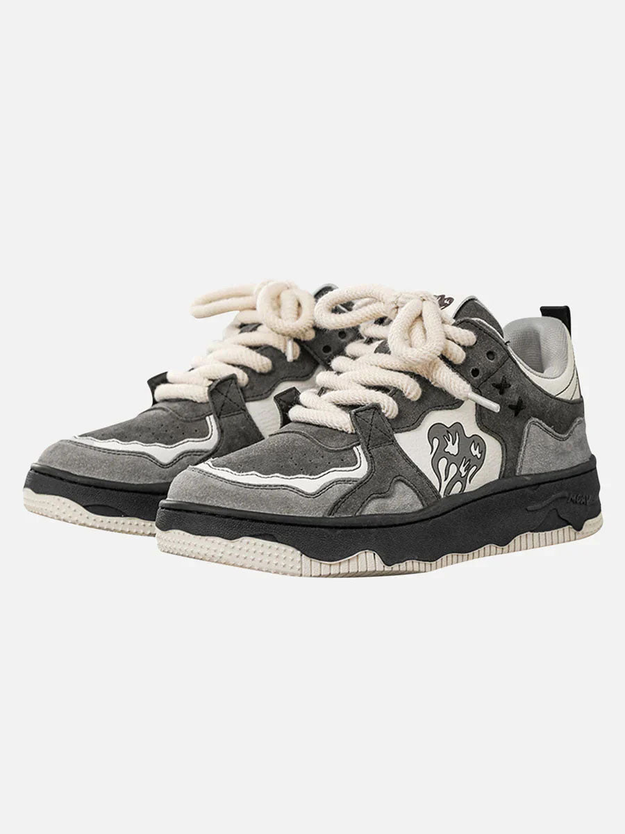 Men's Retro Low Top Streetwear Skate Sneakers