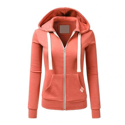 Warm Women's Hoodie with Zipper and Hood