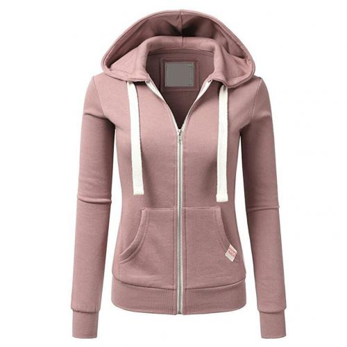 Warm Women's Hoodie with Zipper and Hood