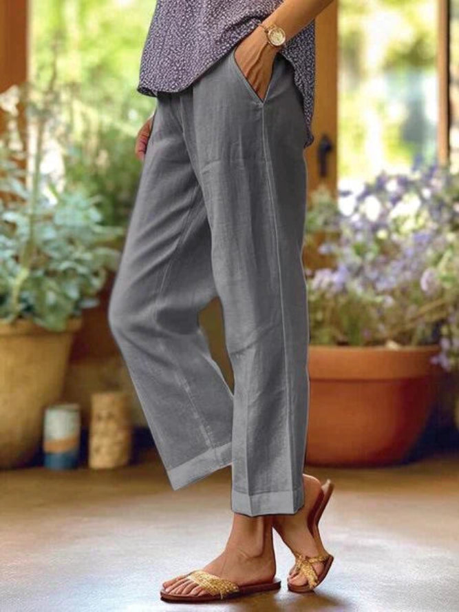 Women’s Casual Relaxed Fit Pants Everyday Trousers