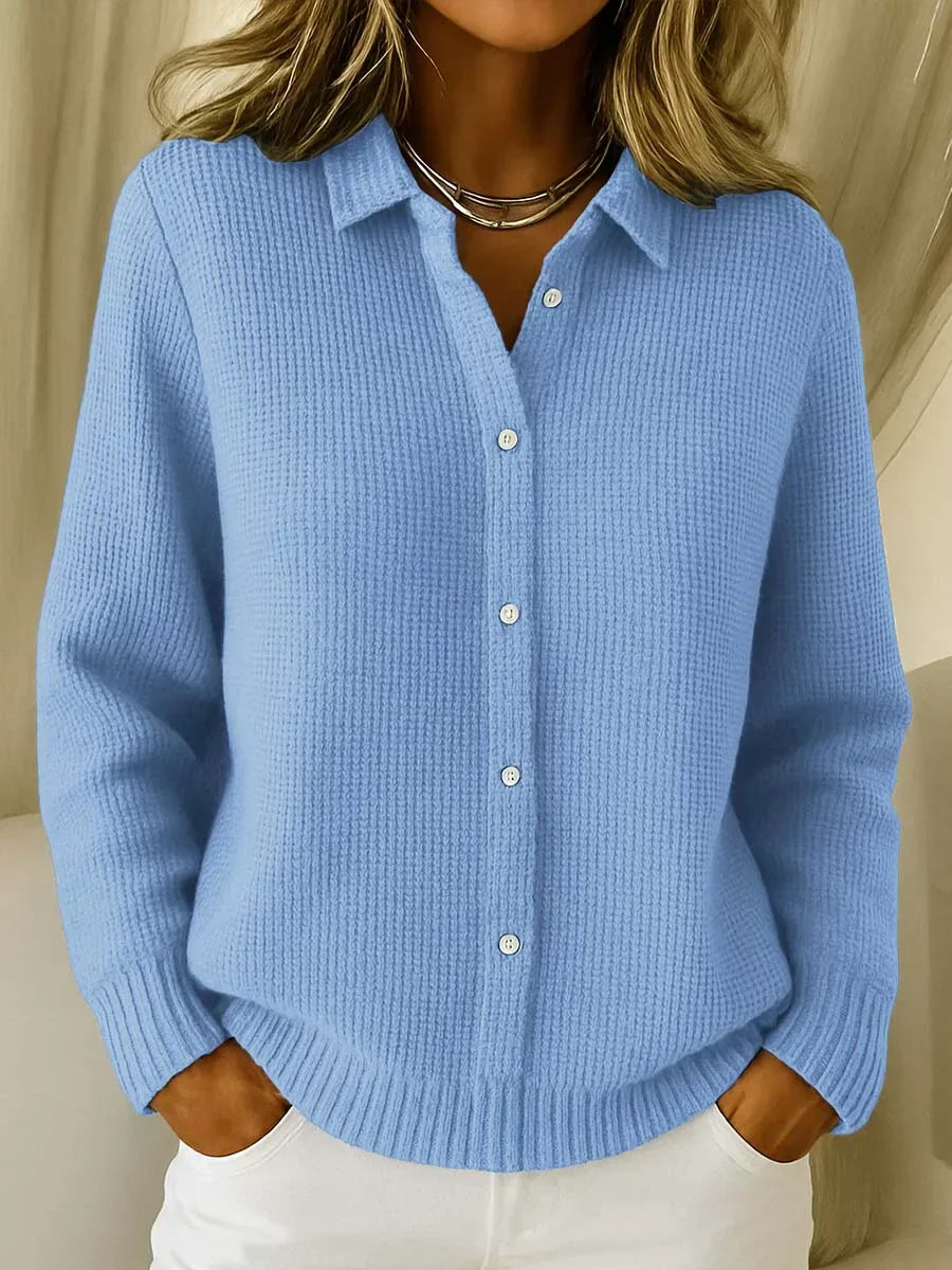 Women's Longline Knit Cardigan Button-Front