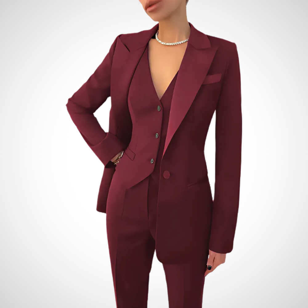 Stylish Women's Three-Piece Suit with Perfect Fit