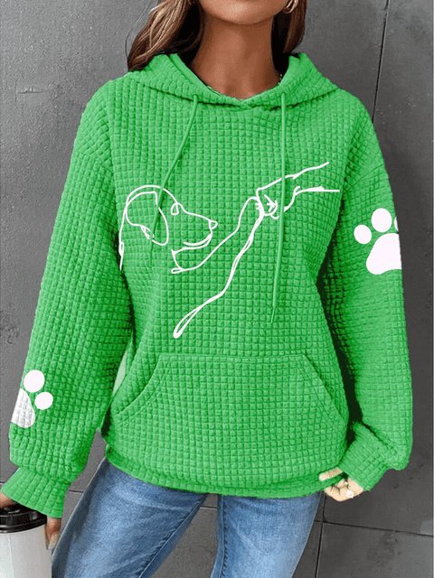 Comfortable Women's Hoodie | With Cute Dog Prints