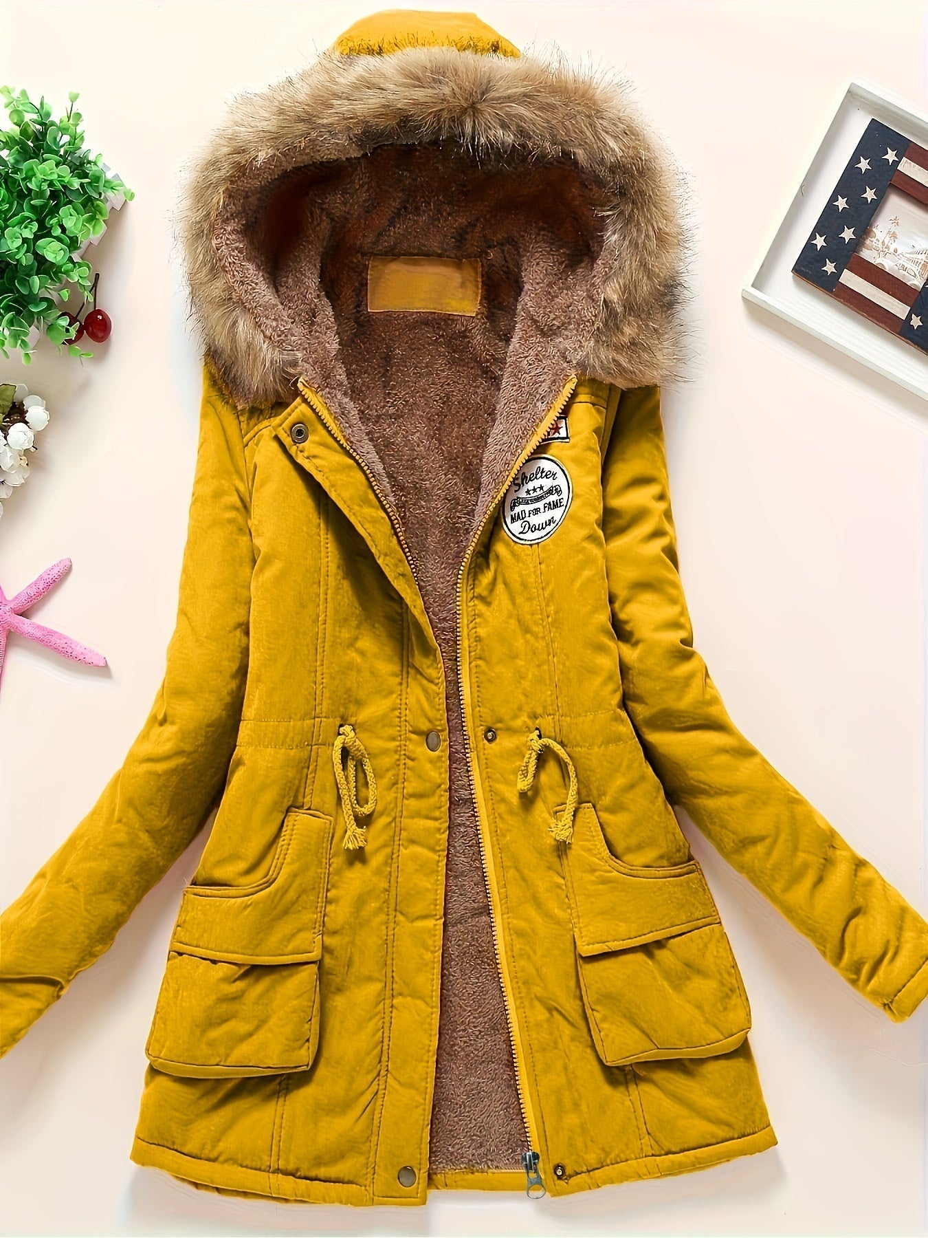 Stylish Women's Parka Coat with Warm Hood