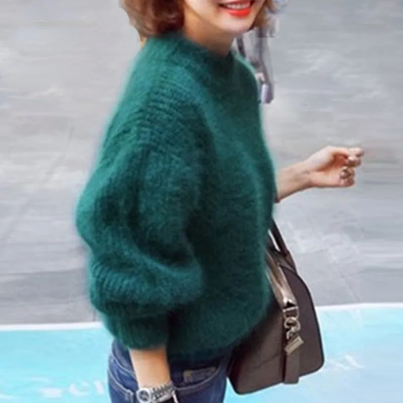 Women's Relaxed Fit Soft Pullover Sweater