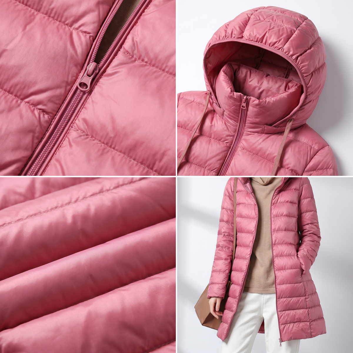 Women's Hooded Puffer Warm Quilted Jacket