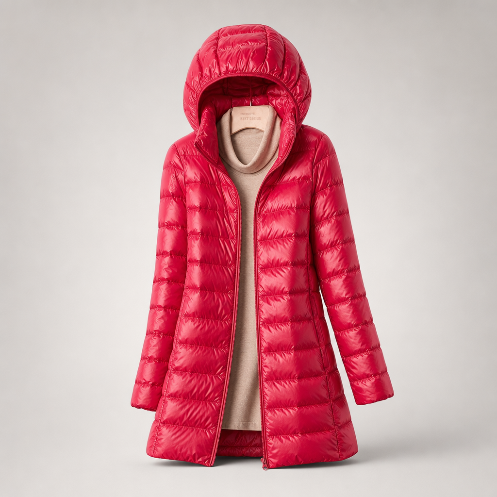 Women's Hooded Puffer Warm Quilted Jacket