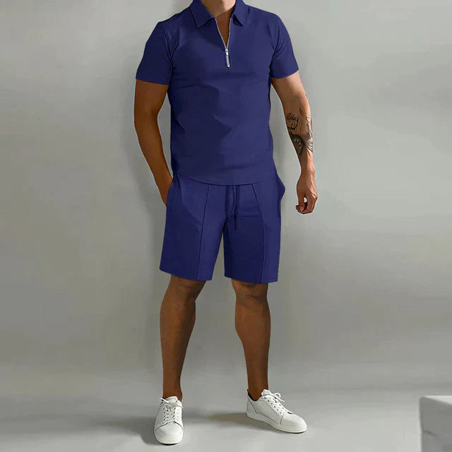 Men's Polo Shirt & Shorts Set