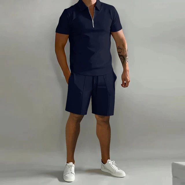 Men's Polo Shirt & Shorts Set