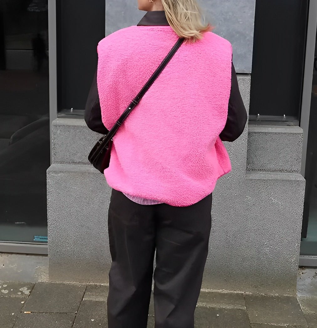 Women's Button-Front Fleece Vest
