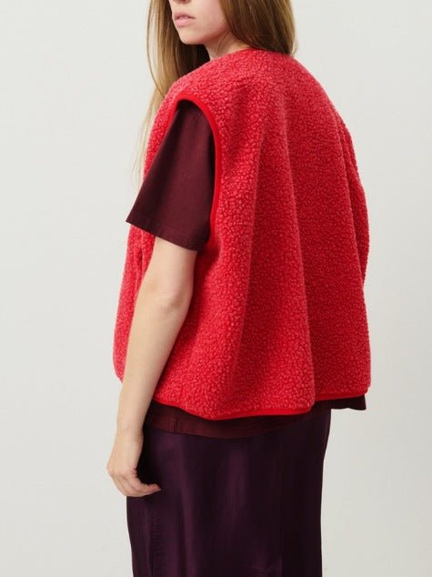 Women's Button-Front Fleece Vest
