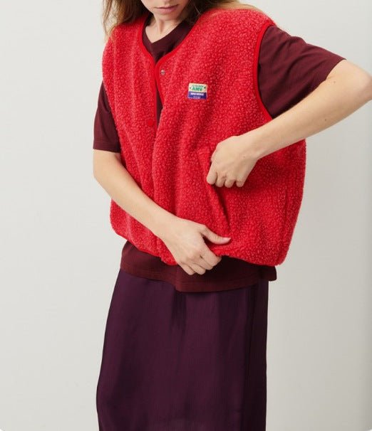 Women's Button-Front Fleece Vest
