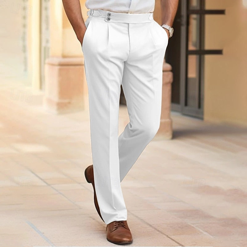 Stylish Chic Men's Suit Trousers