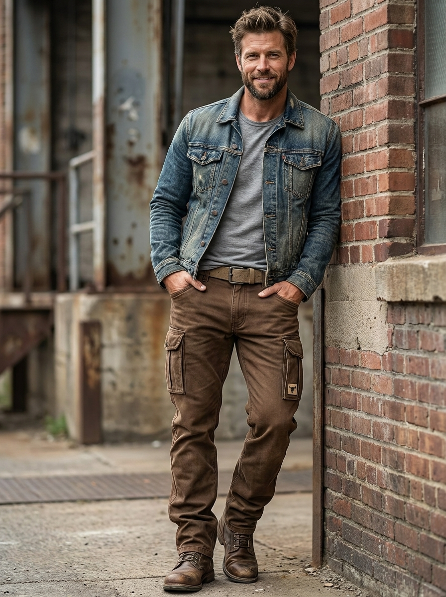 Men's Cargo Pants with Multiple Pockets