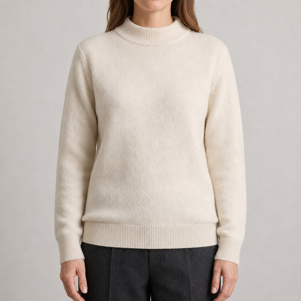 Women’s Classic Mock Neck Soft Knit Sweater