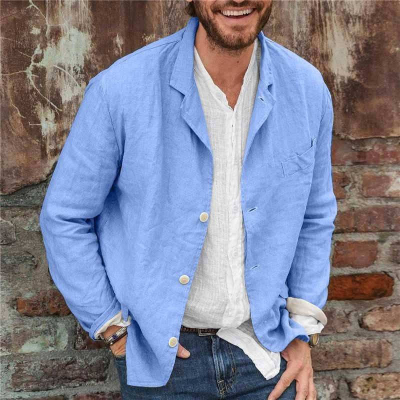 Men's Single-Breasted Smart Casual Blazer