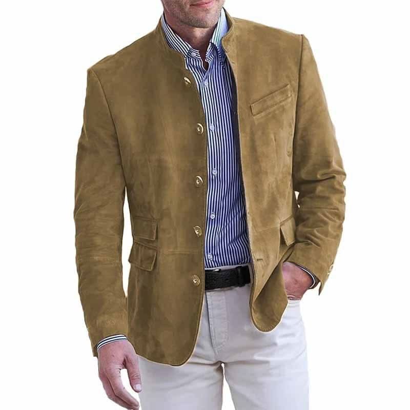 Men's Smart Casual Suede Blazer