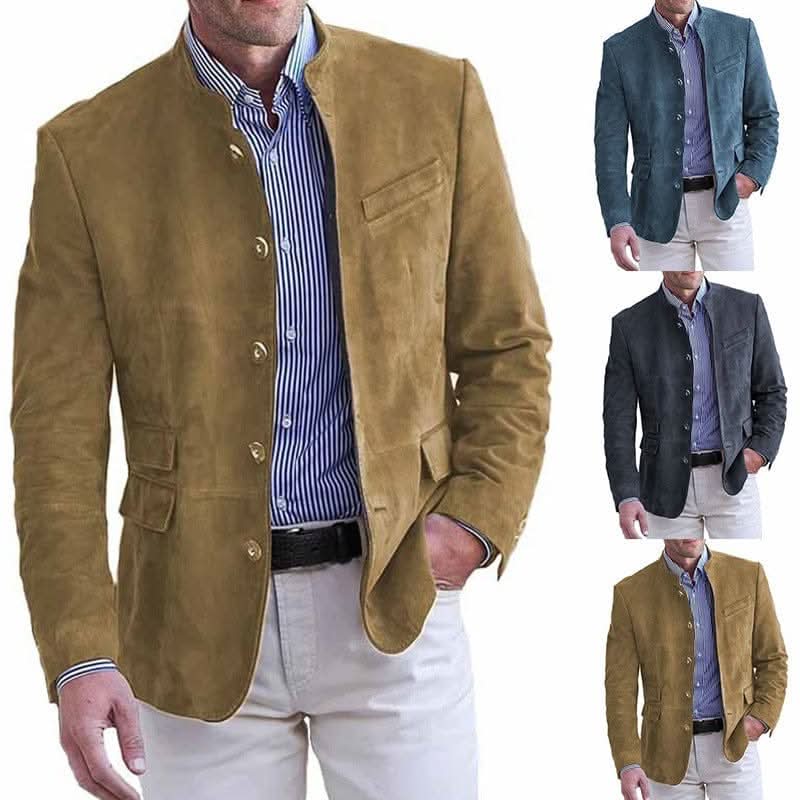 Men's Smart Casual Suede Blazer