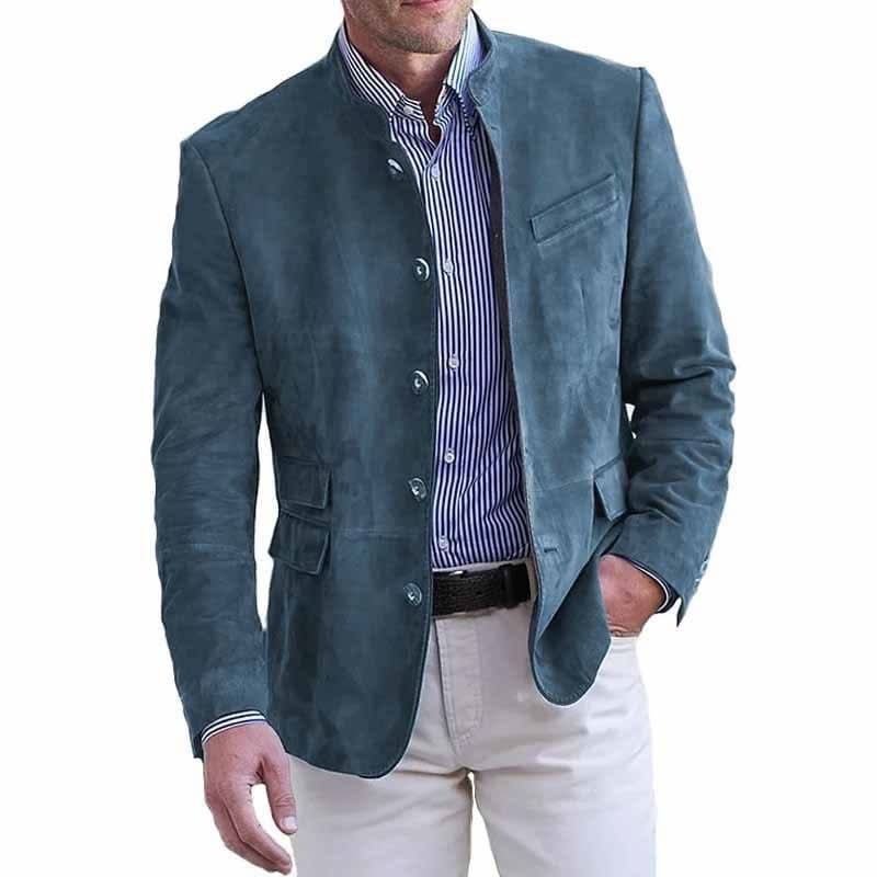 Men's Smart Casual Suede Blazer