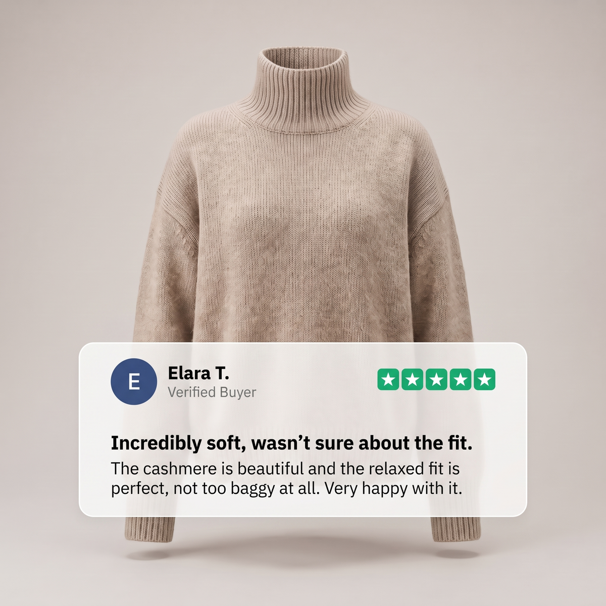 Women's Soft Ribbed Turtleneck Knit Sweater