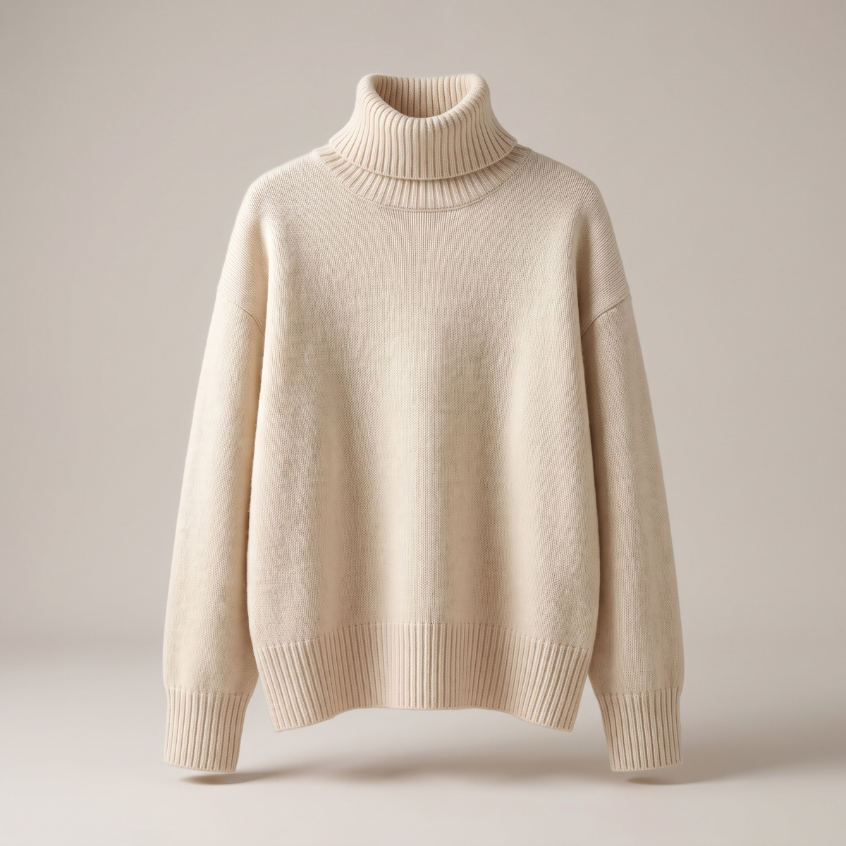 Women's Soft Ribbed Turtleneck Knit Sweater