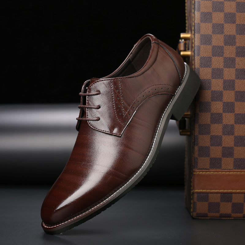Men's Classic Leather Oxford Dress Shoes
