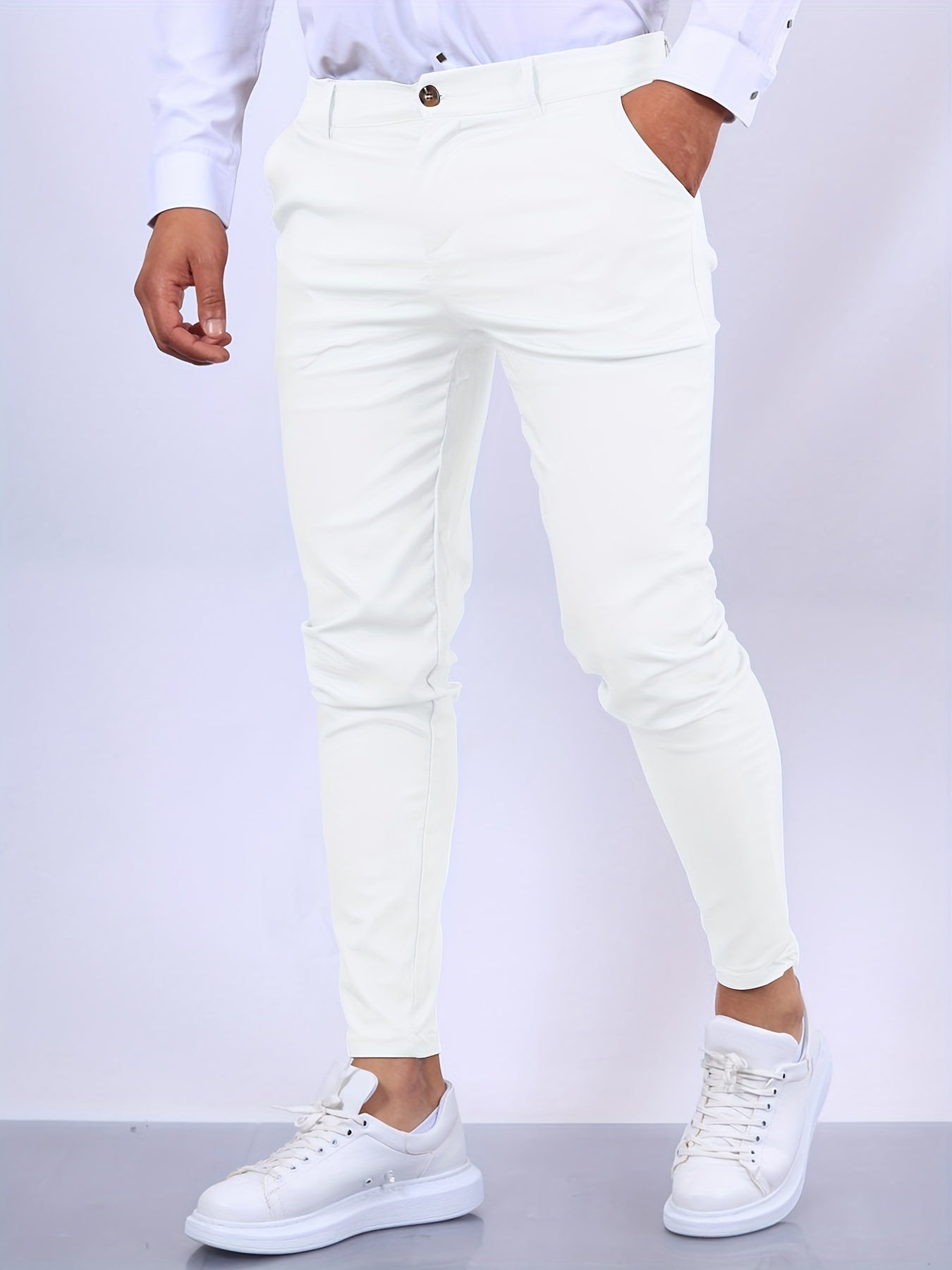 Modern Men's Skinny-Fit Chino Pants with Stretch