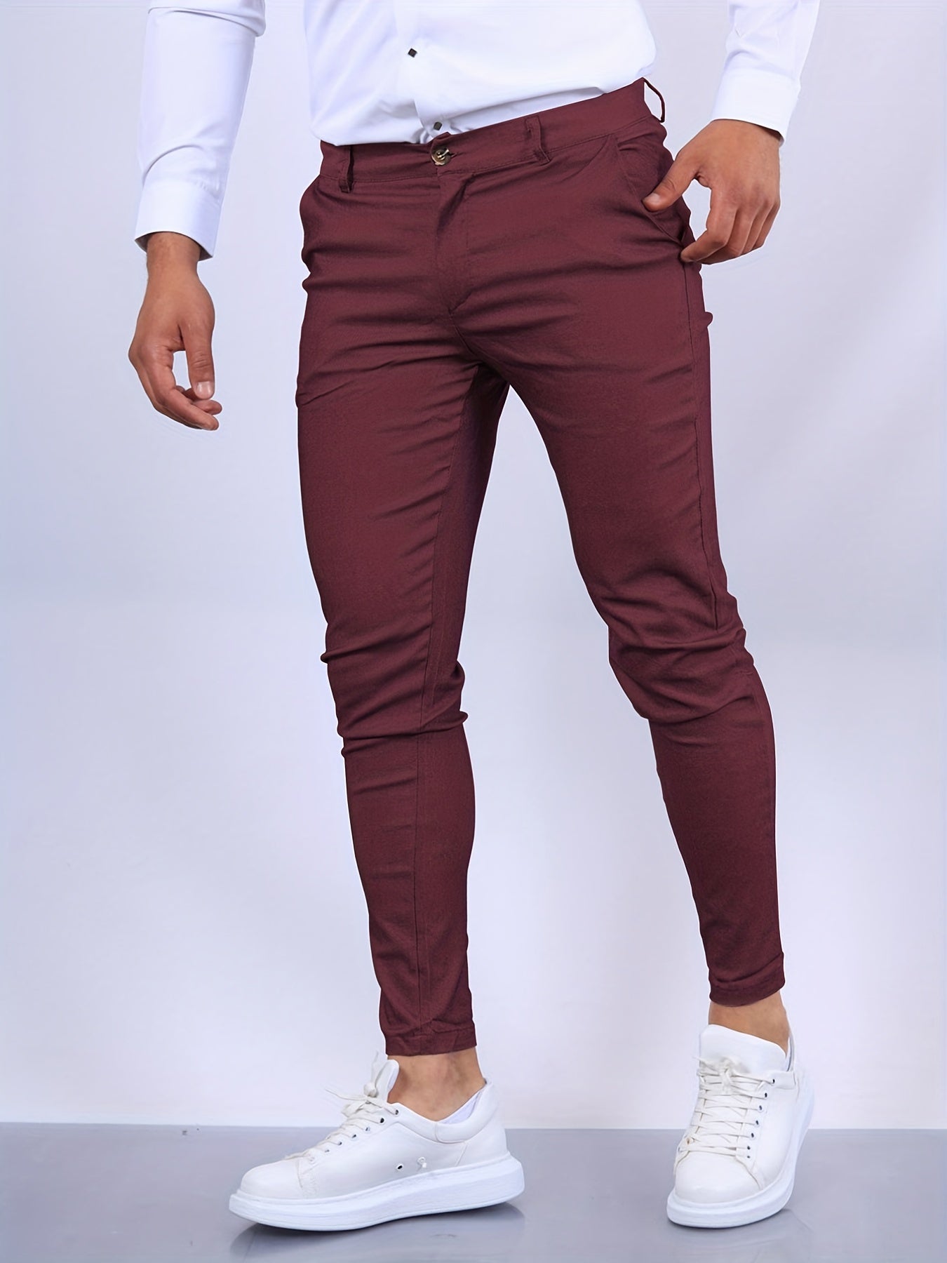 Modern Men's Skinny-Fit Chino Pants with Stretch