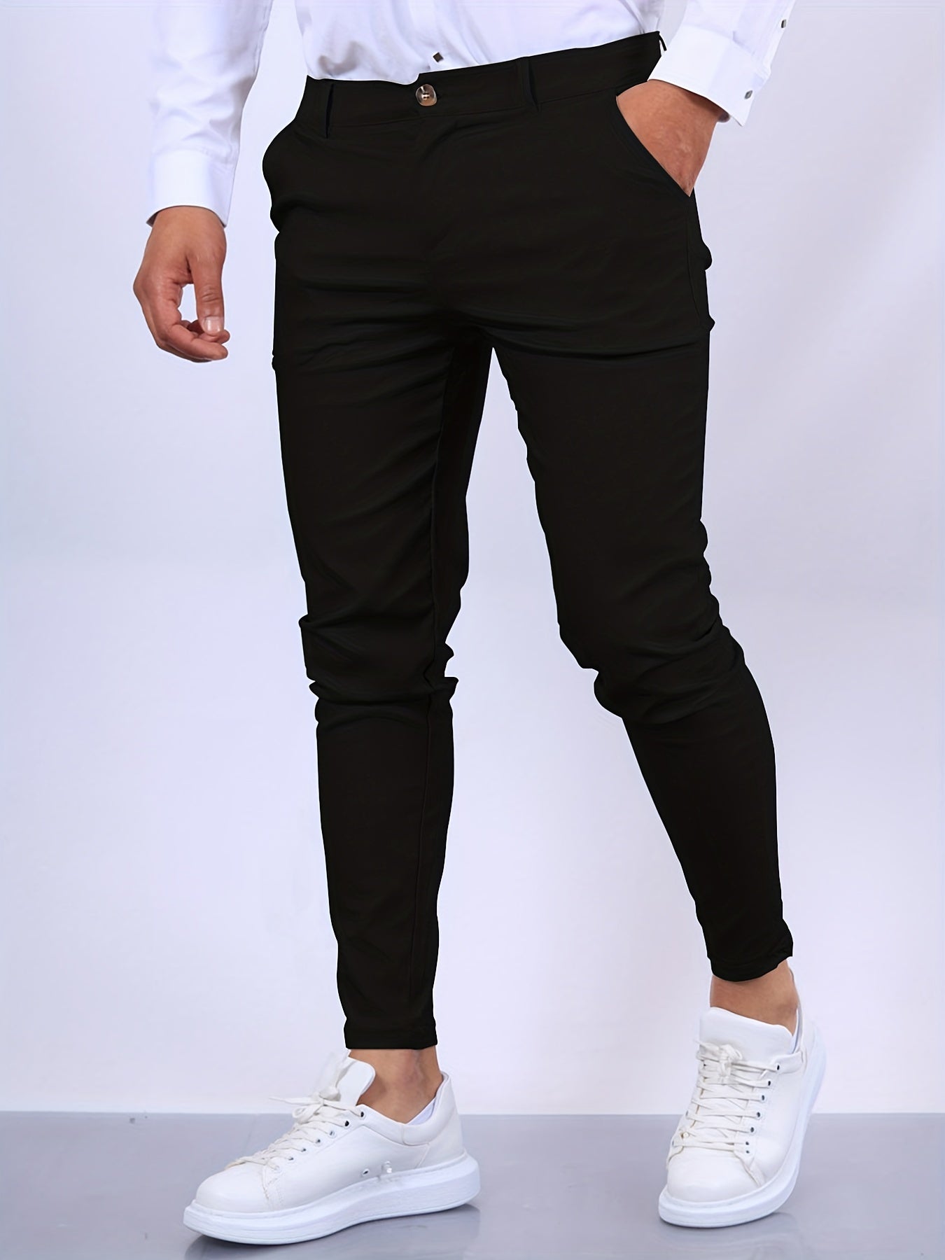 Modern Men's Skinny-Fit Chino Pants with Stretch