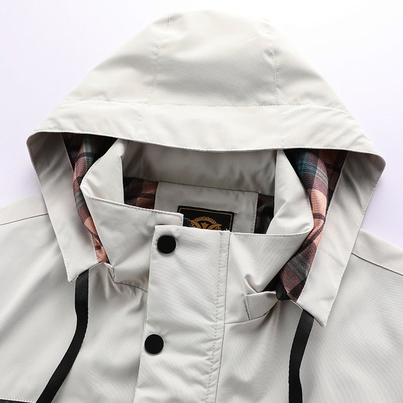 Men's Waterproof Winter Jacket with Removable Hood
