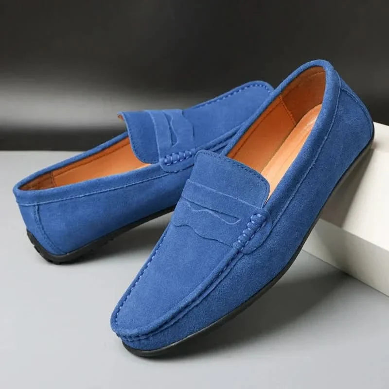 Men's Suede Loafers Slip-On Shoes