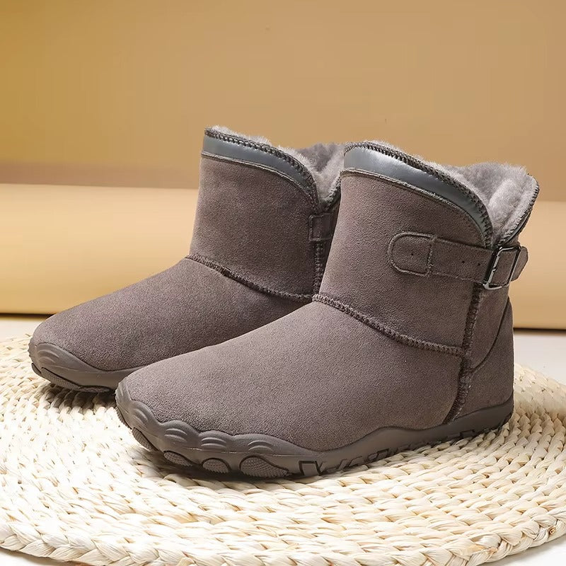 Women’s Warm Lined Buckle Ankle Boots