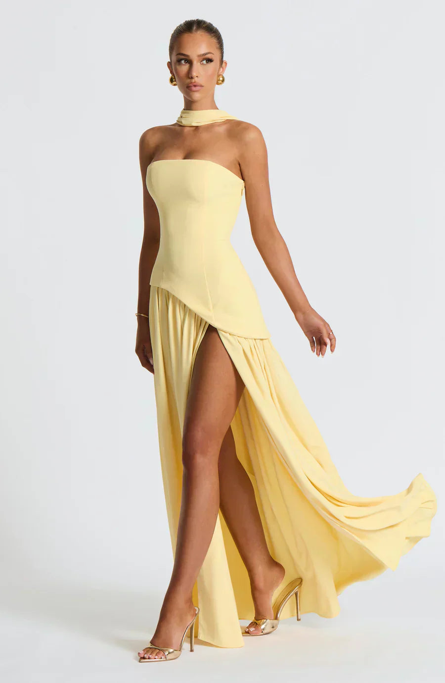 Women's Asymmetrical Off-Shoulder Maxi Dress