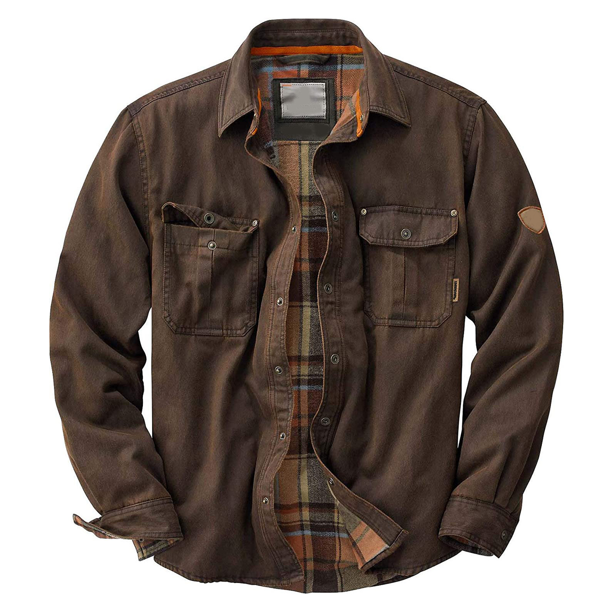 Men’s Plaid-Lined Utility Bomber Jacket