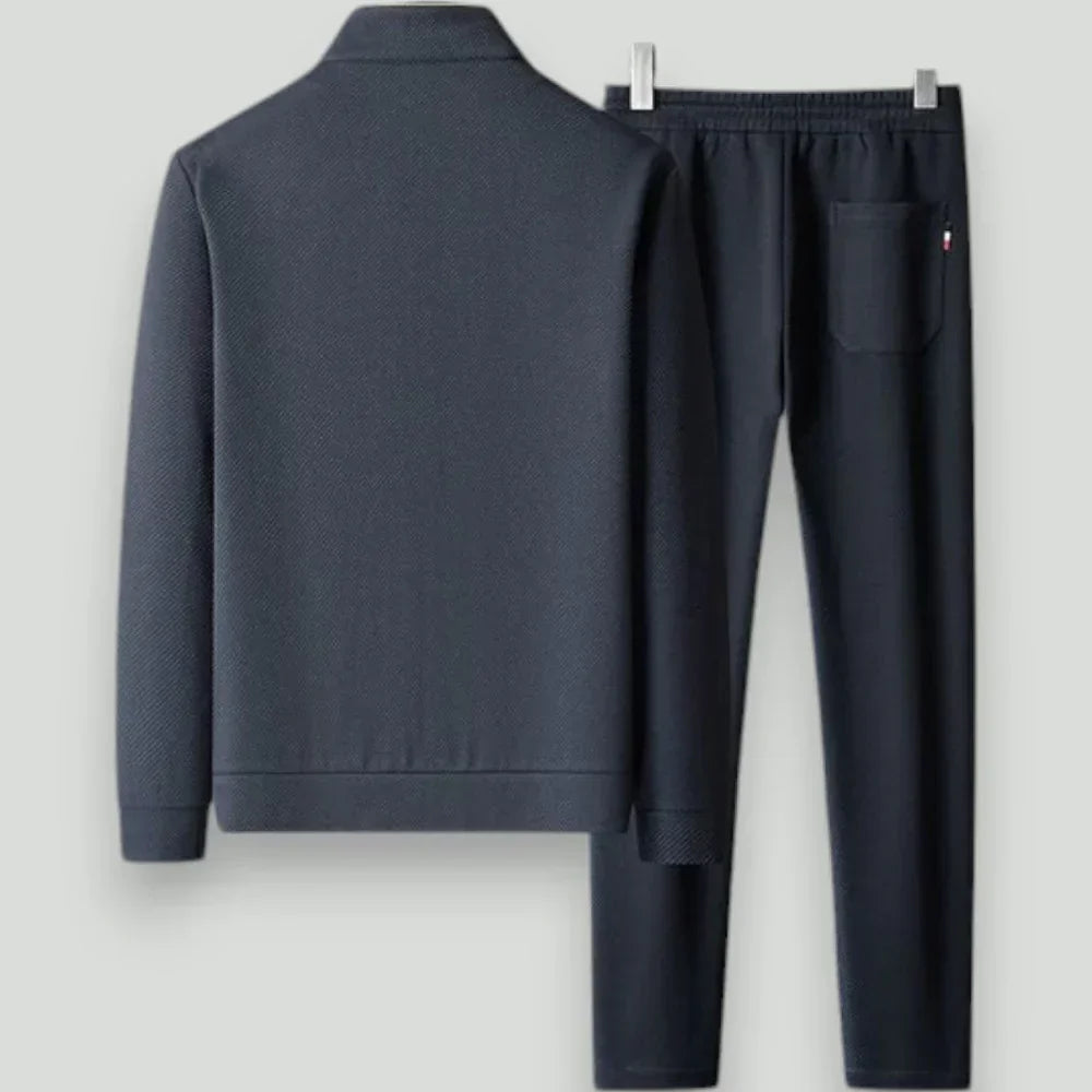 Men's Zip-Up Jacket and Jogger Tracksuit Set