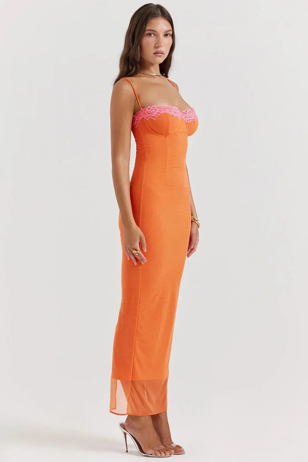 Navee - Women’s adjustable strap floral maxi dress