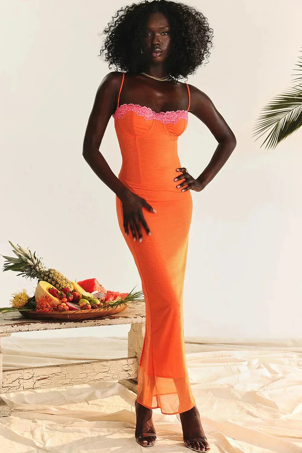 Navee - Women’s adjustable strap floral maxi dress